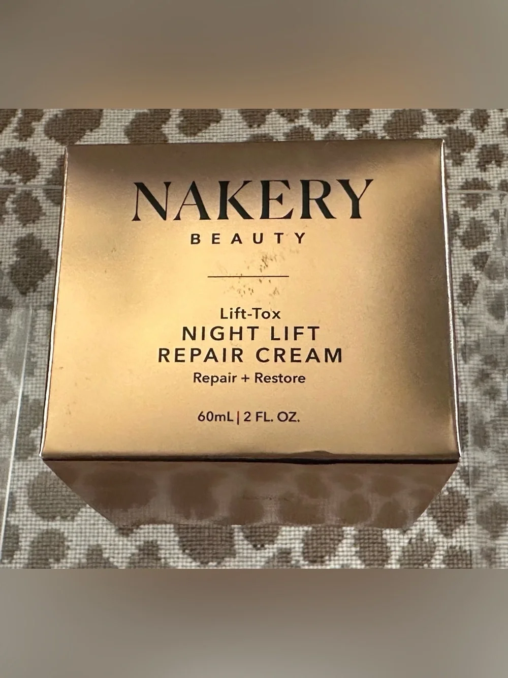 Nakery Lift-Tox Night Lift Repair Cream~Full Size~2fl oz~New In Sealed Box~$55